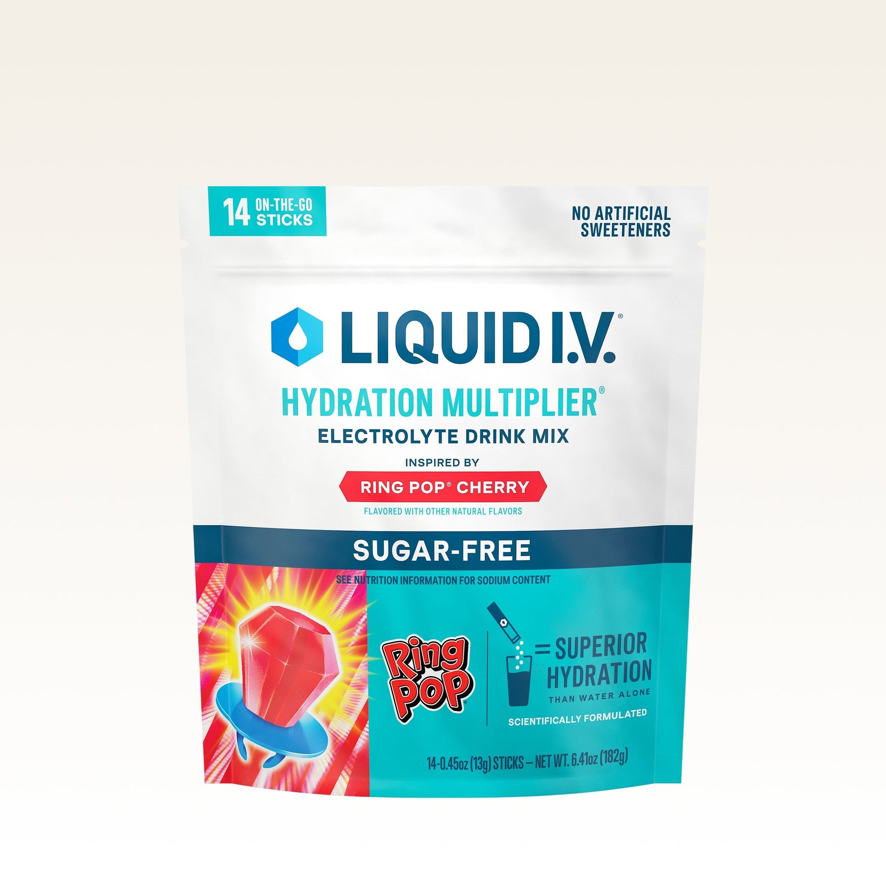 Ring Pop® Cherry Hydration Multiplier® Sugar-Free - Cherry Sip
